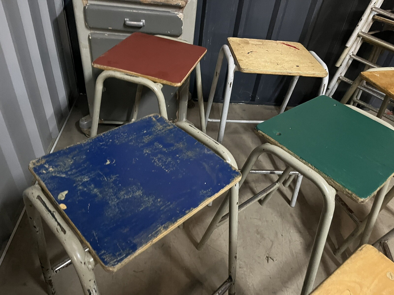 Vintage School Lab Stool 70 Available