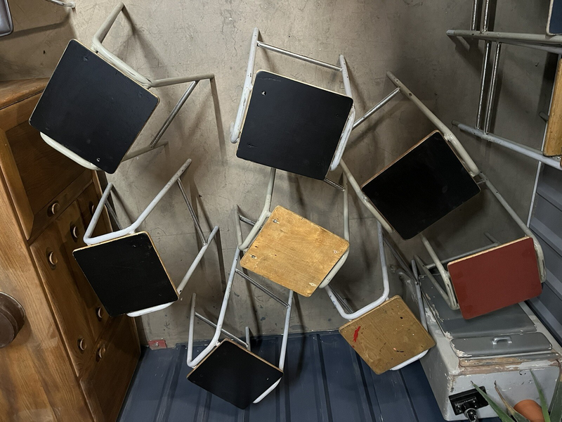 Vintage School Lab Stool 70 Available