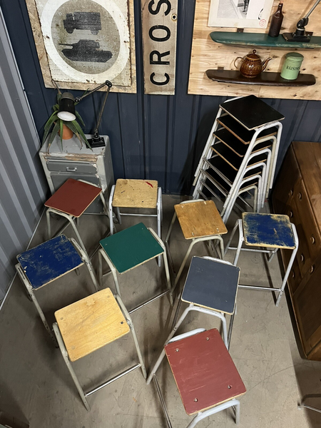 Vintage School Lab Stool 70 Available