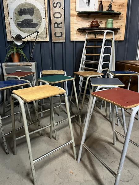 Vintage School Lab Stool 70 Available