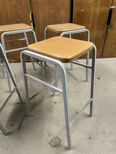 Vintage School Lab Stool Nine Available