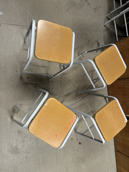 Vintage School Lab Stool Nine Available