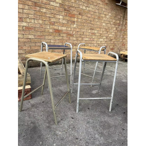 Vintage School Lab Stool Several Available