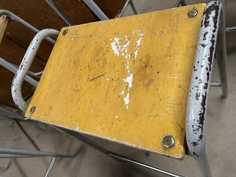 Vintage School Lab Stool Several Available