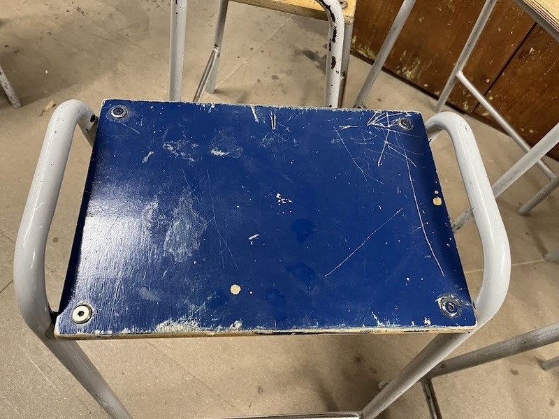 Vintage School Lab Stool Several Available