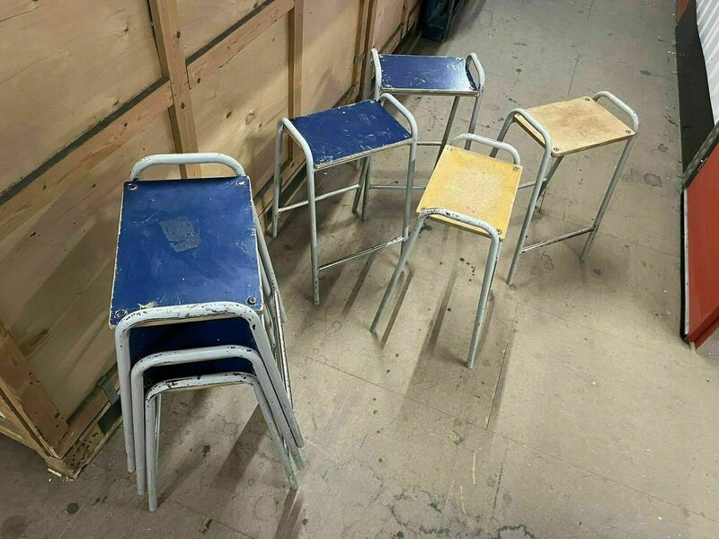 Vintage School Lab Stool Sixteen Available