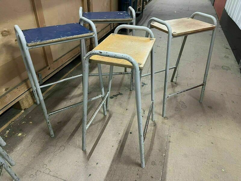 Vintage School Lab Stool Sixteen Available