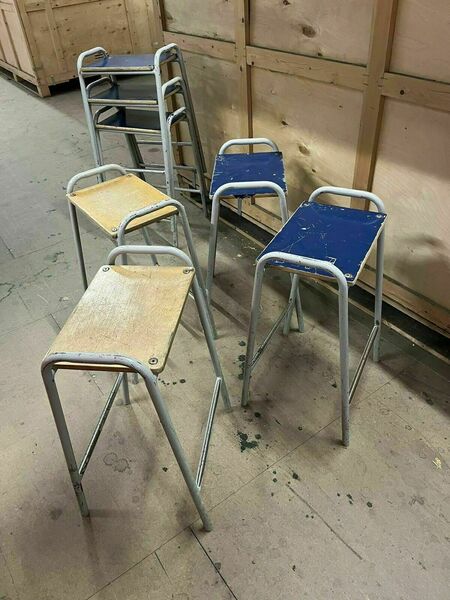 Vintage School Lab Stool Sixteen Available