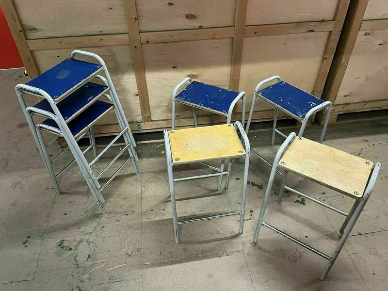 Vintage School Lab Stool Sixteen Available