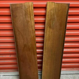 Vintage Solid Wood Iroko Shelving Units Ex School 1960s