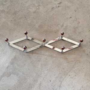Wall-Mounted Coat Rack Mod. AT4 by Luigi Caccia Dominioni for Azucena, 1960s