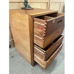 Wooden Filing Cabinet Ex School Industrial Design
