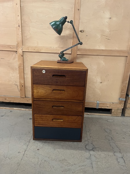 Wooden Filing Cabinet Ex School Industrial Design