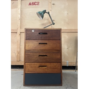 Wooden Filing Cabinet Ex School Industrial Design