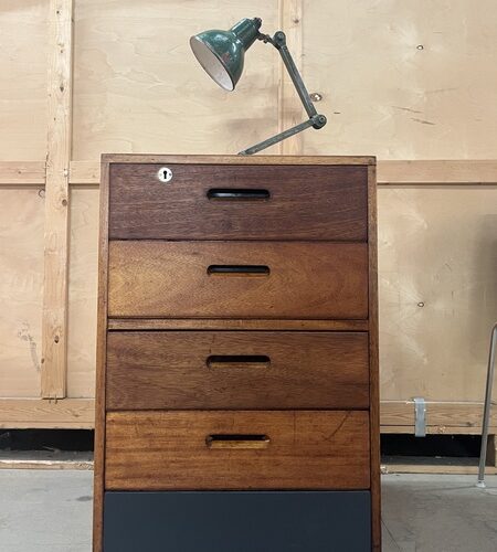 Wooden Filing Cabinet Ex School Industrial Design