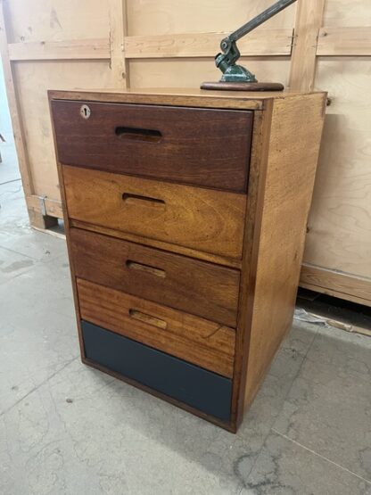 Wooden Filing Cabinet Ex School Industrial Design