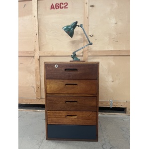 Wooden Filing Cabinet Ex School Industrial Design