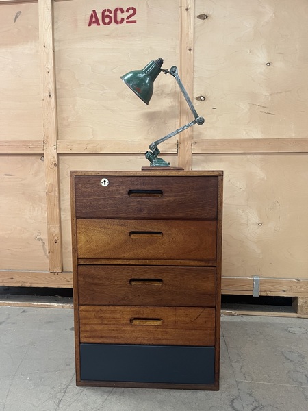 Wooden Filing Cabinet Ex School Industrial Design