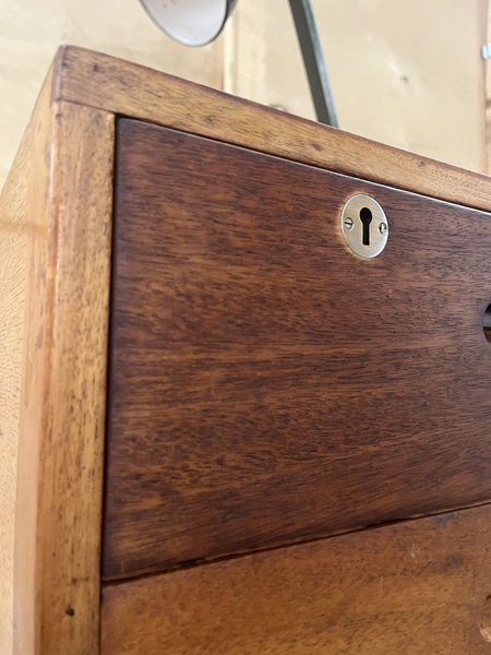 Wooden Filing Cabinet Ex School Industrial Design