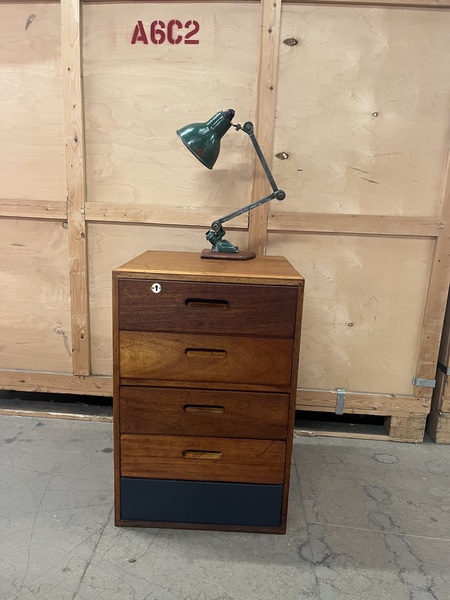 Wooden Filing Cabinet Ex School Industrial Design