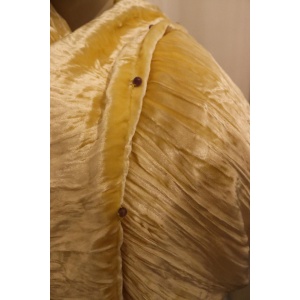 Yellow Silk Velvet Shawl