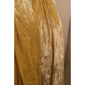 Yellow Silk Velvet Shawl
