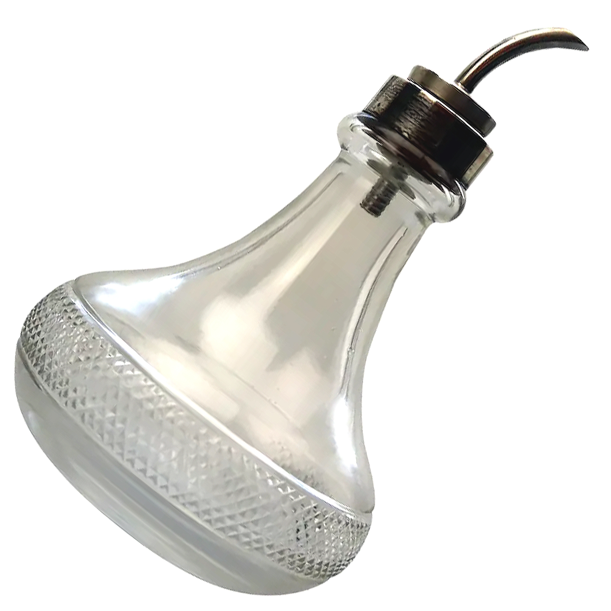 A very good antique English solid silver & cut glass Cruet Drizzle Bottle C.1932