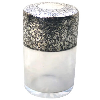 A substantial antique Victorian Sampson Mordan solid silver Scent Bottle C.1899