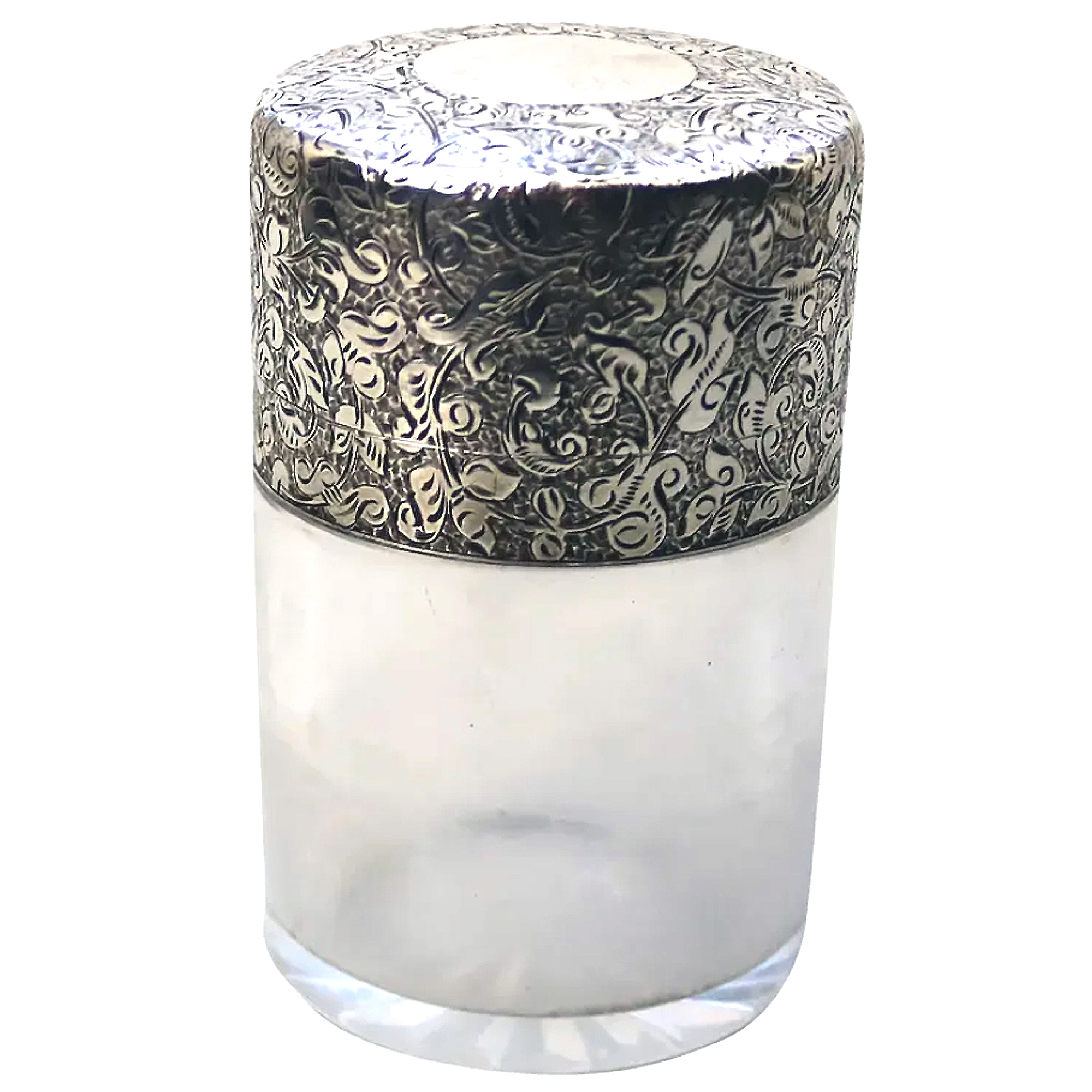 A substantial antique Victorian Sampson Mordan solid silver Scent Bottle C.1899