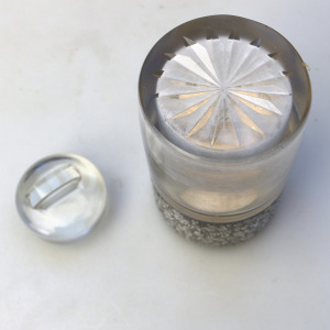 A substantial antique Victorian Sampson Mordan solid silver Scent Bottle C.1899