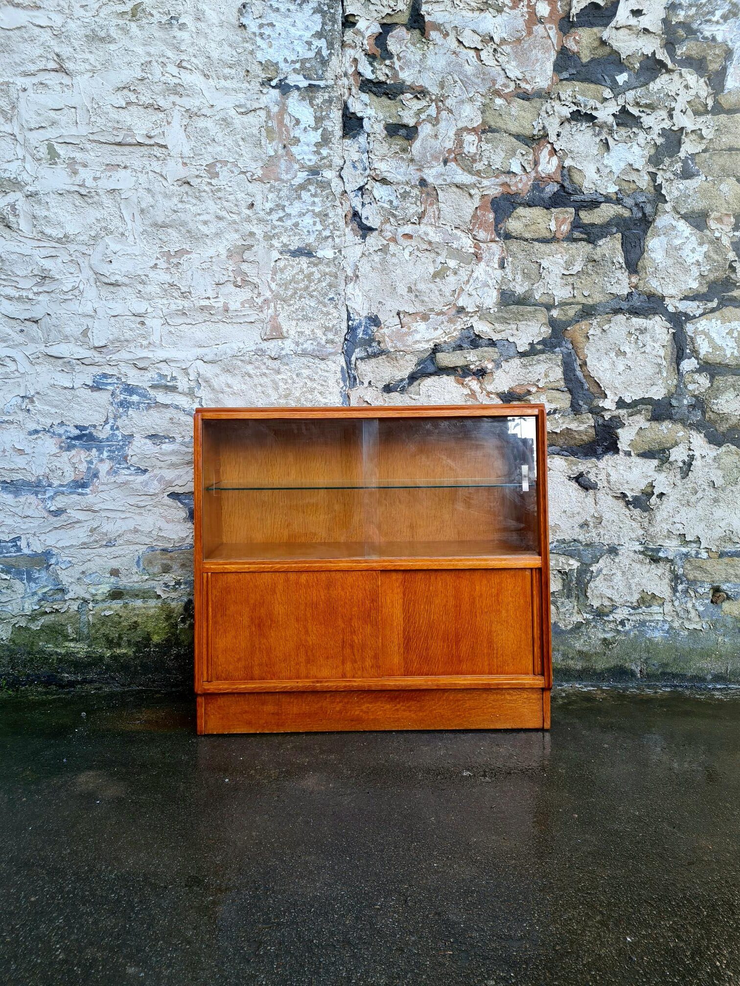 G Plan Brandon Range Oak Display Cabinet Mid Century Vintage Retro Storage Furniture