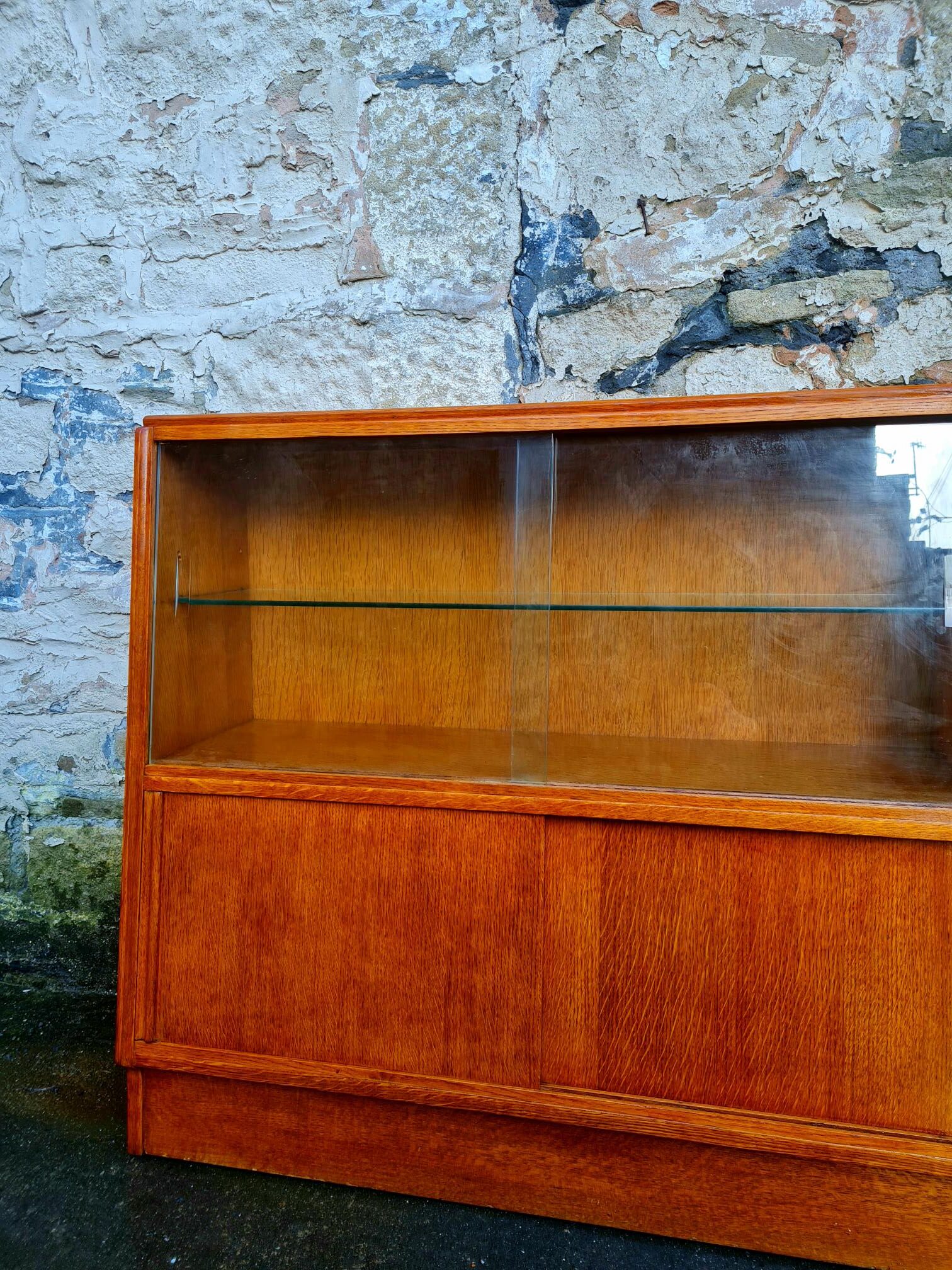 G Plan Brandon Range Oak Display Cabinet Mid Century Vintage Retro Storage Furniture