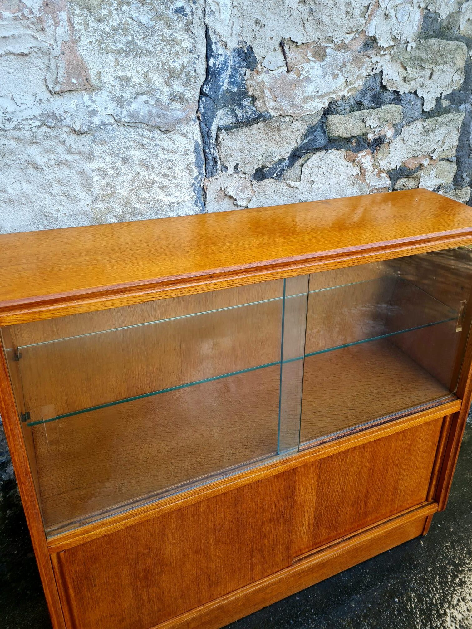 G Plan Brandon Range Oak Display Cabinet Mid Century Vintage Retro Storage Furniture