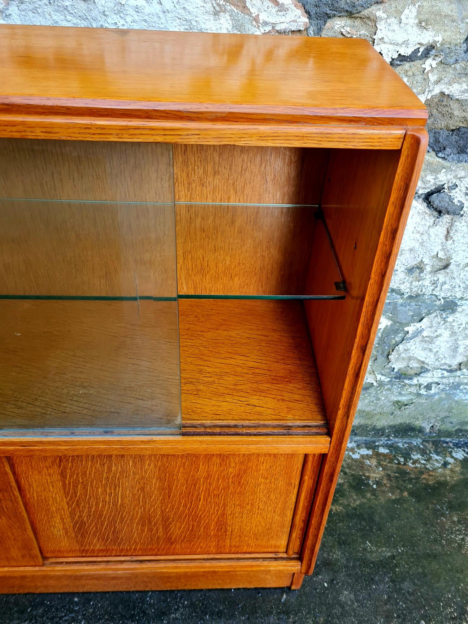 G Plan Brandon Range Oak Display Cabinet Mid Century Vintage Retro Storage Furniture