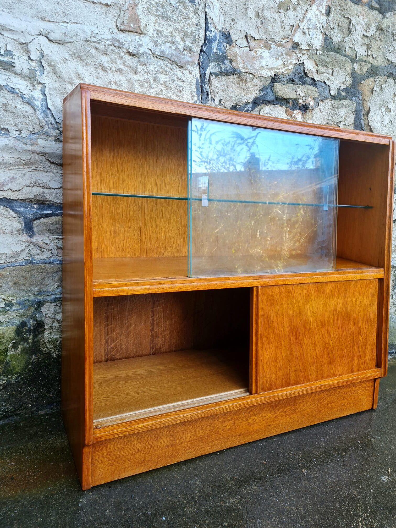 G Plan Brandon Range Oak Display Cabinet Mid Century Vintage Retro Storage Furniture