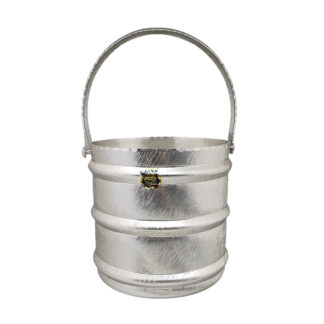 1960s Elegant Champagne Ice Bucket by Arir in Aluminium. Made in Italy