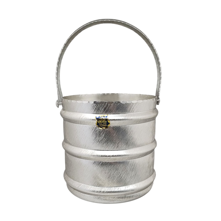 1960s Elegant Champagne Ice Bucket by Arir in Aluminium. Made in Italy