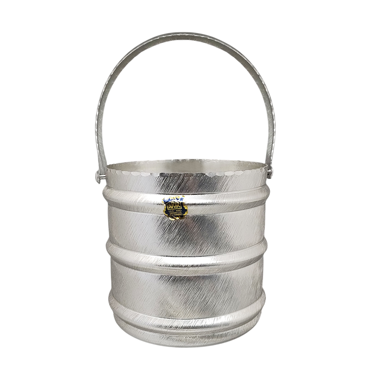 1960s Elegant Champagne Ice Bucket by Arir in Aluminium. Made in Italy