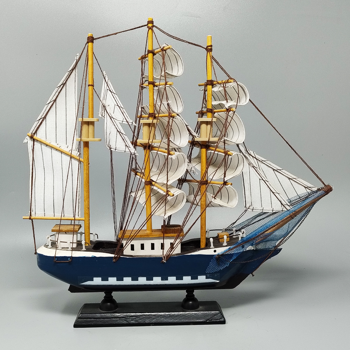 1970s Astonishing Belem Model Ship. Handmade. Made in England
