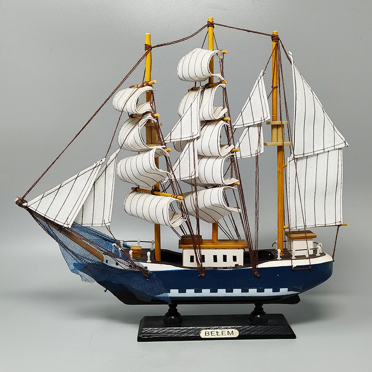 1970s Astonishing Belem Model Ship. Handmade. Made in England