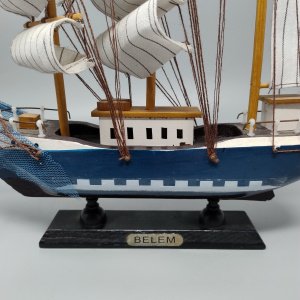 1970s Astonishing Belem Model Ship. Handmade. Made in England