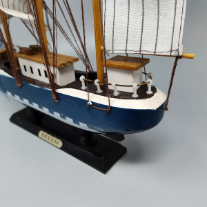 1970s Astonishing Belem Model Ship. Handmade. Made in England