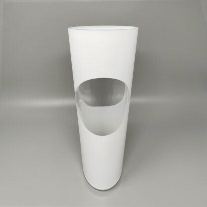 1970s Astonishing White Space Age vase by Linea Glass. Made in Italy - Image 2