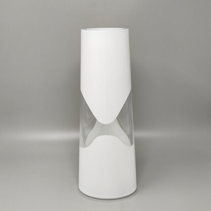 1970s Astonishing White Space Age vase by Linea Glass. Made in Italy - Image 6
