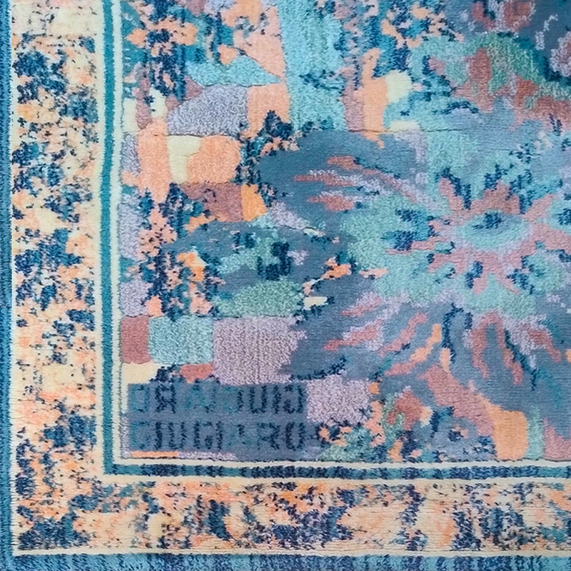 1990s Gorgeous Rug by Giorgetto Giugiaro for Paracchi. Pure wool. Made in Italy