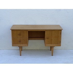 Mid Century Light Oak Desk
