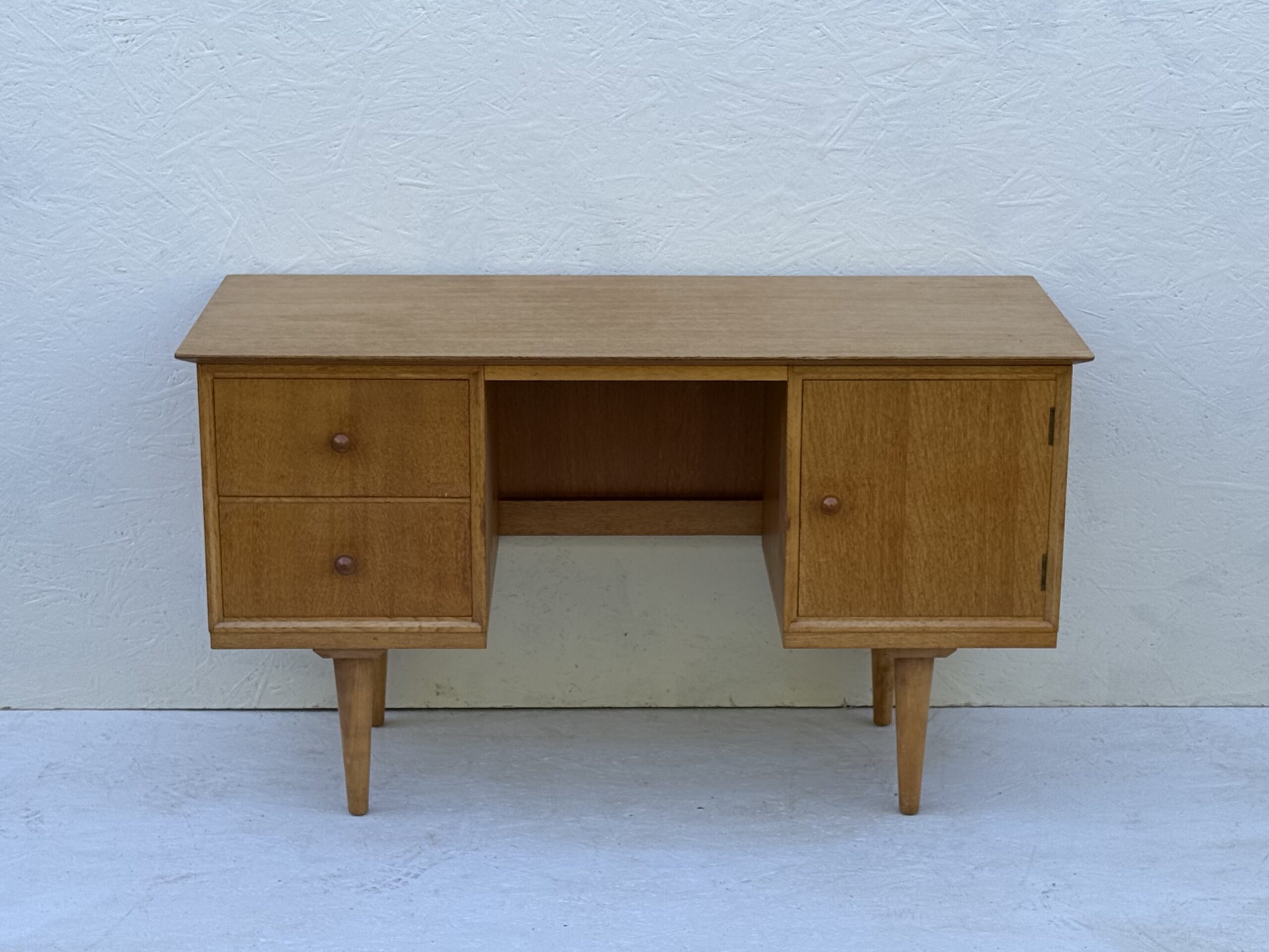 Mid Century Light Oak Desk