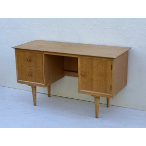 Mid Century Light Oak Desk