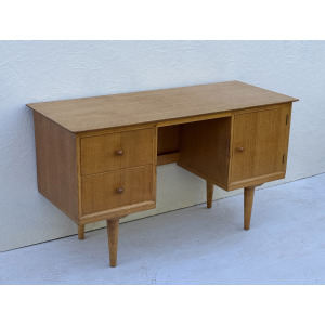 Mid Century Light Oak Desk