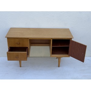 Mid Century Light Oak Desk